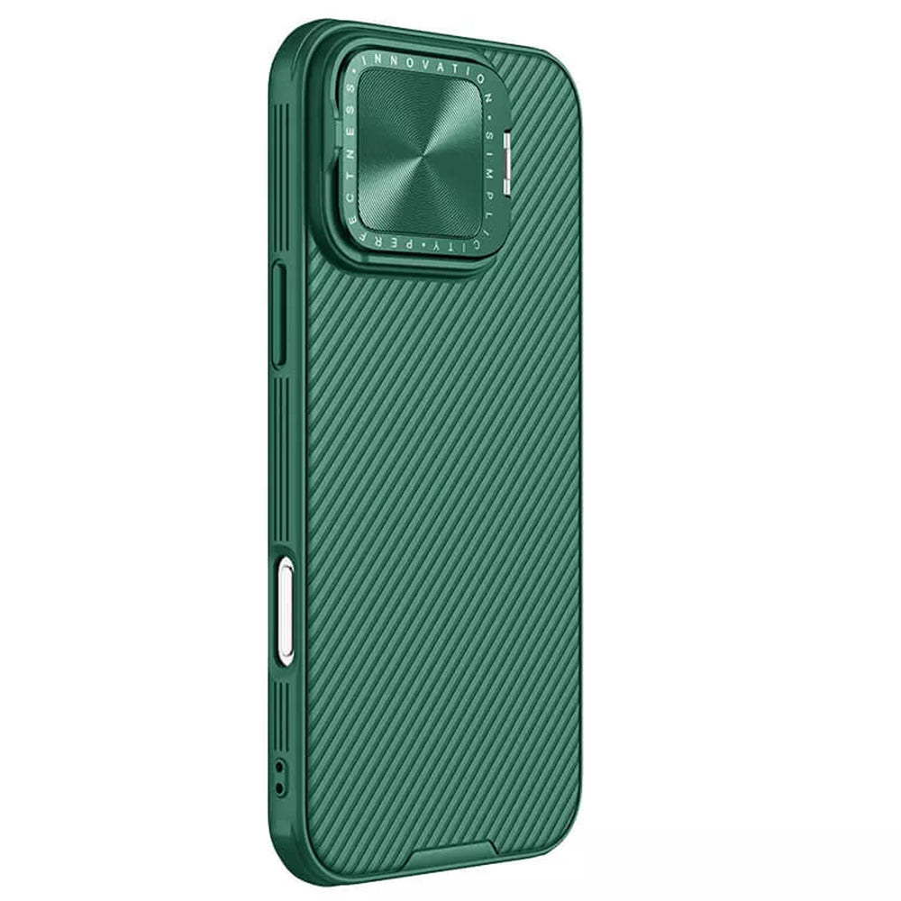 Hülle für Apple iPhone 16 Pro Max, Nillkin, CamShield Prop, Grün