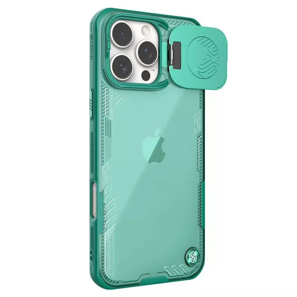 Hülle für Apple iPhone 16 Pro Max, Nillkin, Iceblade Prop (ohne Kameraausschnitt), Grün