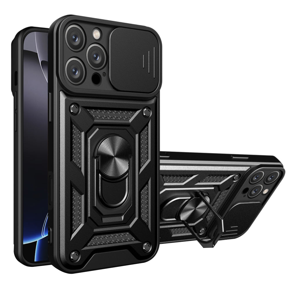 Hülle für Apple iPhone 16 Pro Max, Techsuit, CamShield, Schwarz
