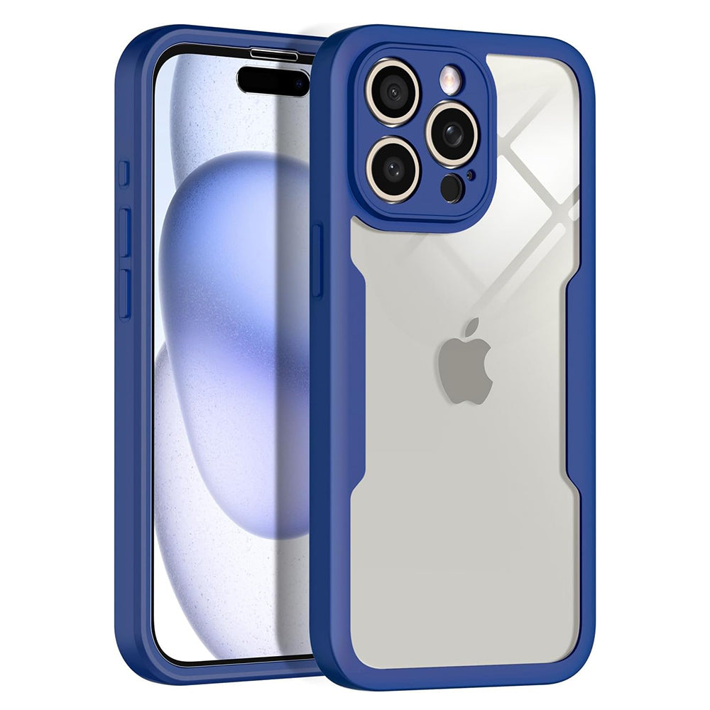 Hülle für Apple iPhone 16 Pro Max, Techsuit, ColorVerse 360, Blau