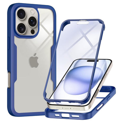 Hülle für Apple iPhone 16 Pro Max, Techsuit, ColorVerse 360, Blau