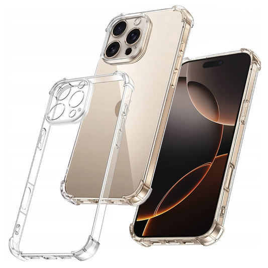 Hülle für Apple iPhone 16 Pro Max, Techsuit, stoßfest klar, transparent