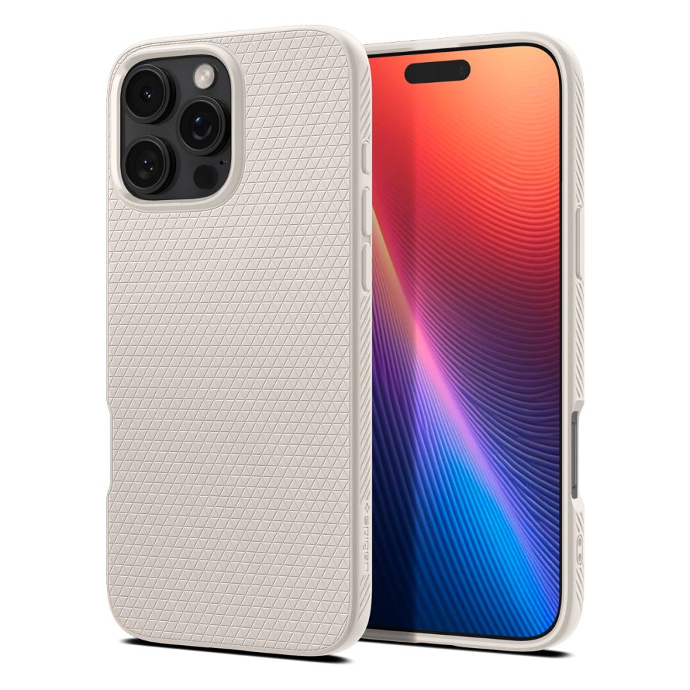 Hülle für Apple iPhone 16 Pro, Spigen, Liquid Air, Beige ACS08120