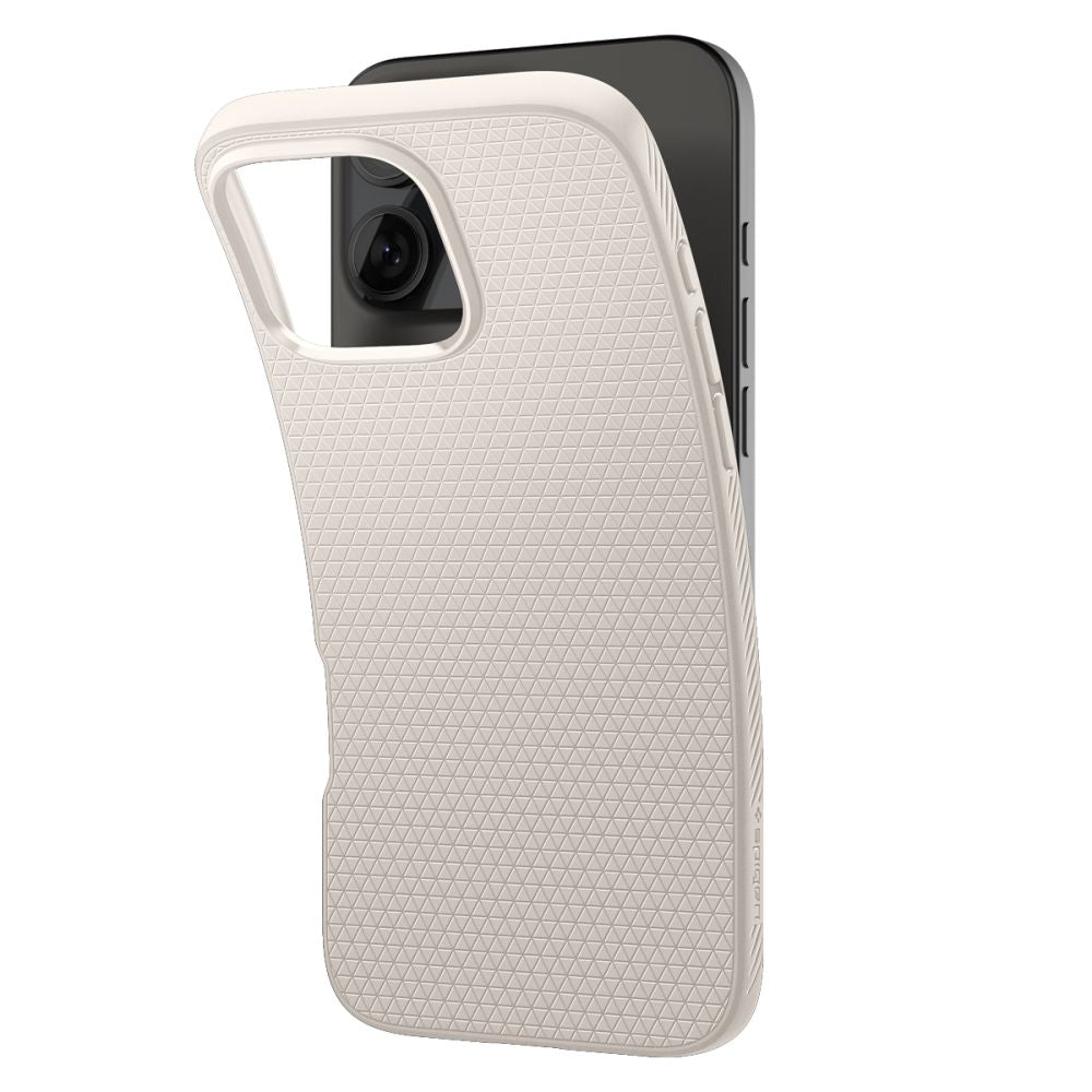Hülle für Apple iPhone 16 Pro, Spigen, Liquid Air, Beige ACS08120
