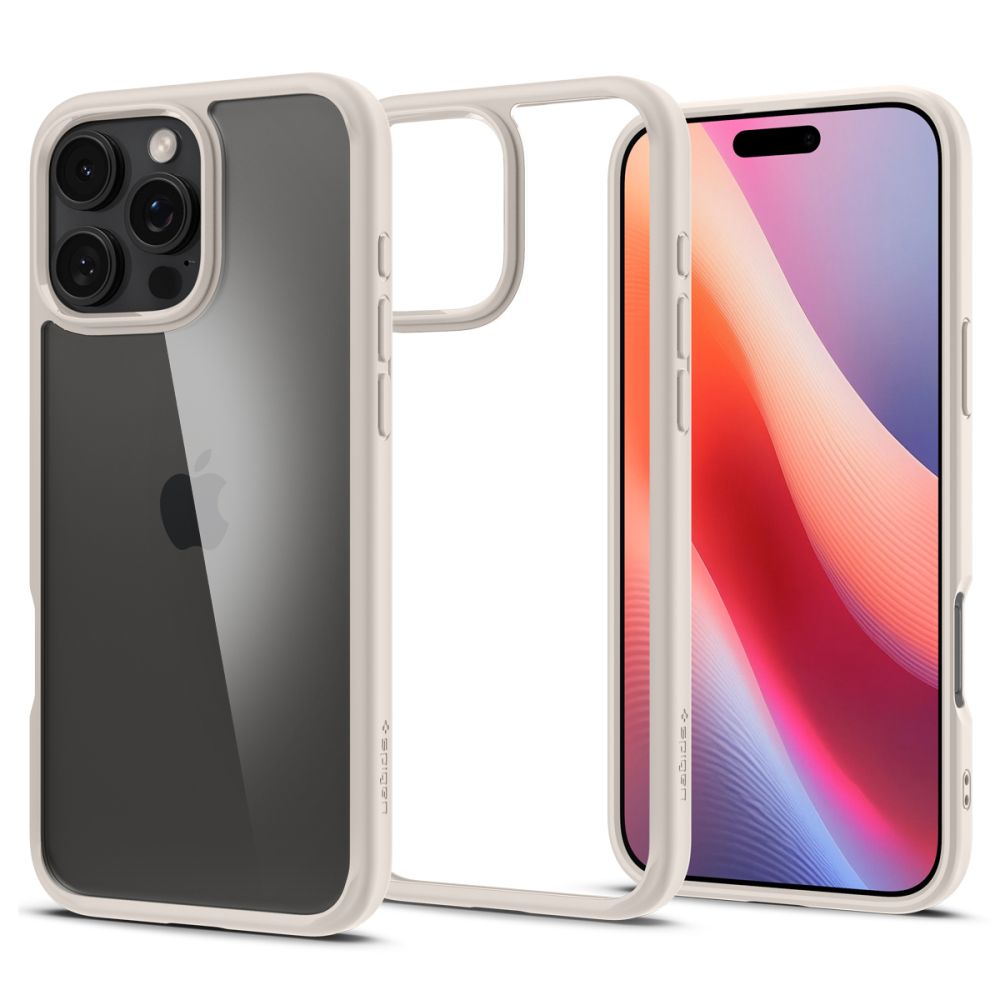 Case for Apple iPhone 16 Pro, Spigen, Ultra Hybrid, Beige ACS08127