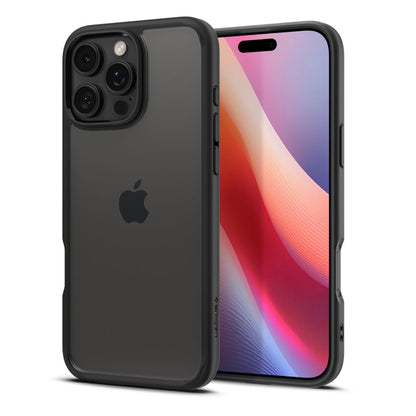 Case for Apple iPhone 16 Pro, Spigen, Ultra Hybrid, Matte Black