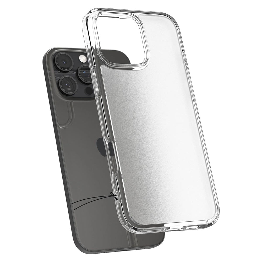 Hülle für Apple iPhone 16 Pro, Spigen, Ultra Hybrid, Satiniert Transparent ACS08122