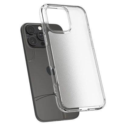 Hülle für Apple iPhone 16 Pro, Spigen, Ultra Hybrid, Satiniert Transparent ACS08122