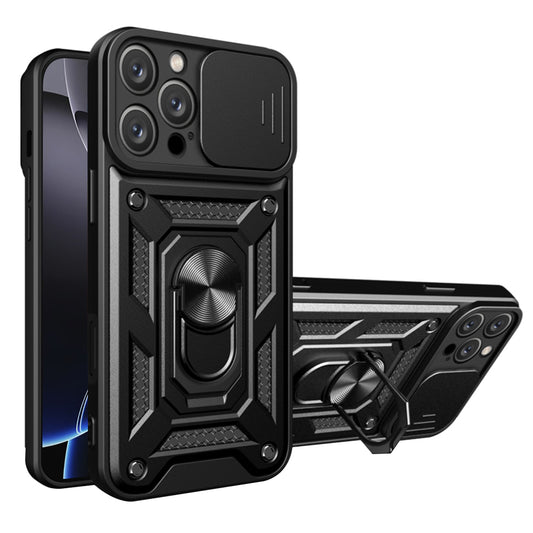 Hülle für Apple iPhone 16 Pro, Techsuit, CamShield, Schwarz