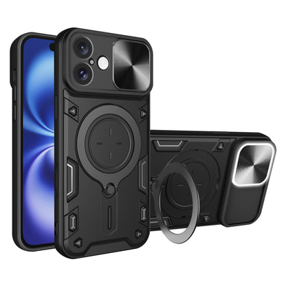 Hülle für Apple iPhone 16, Techsuit, CamGuard Pro, Schwarz