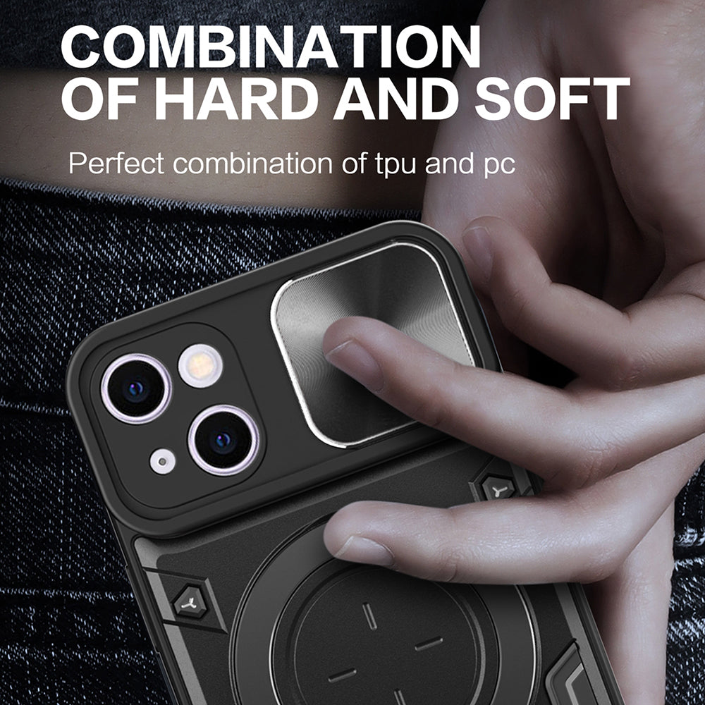Hülle für Apple iPhone 16, Techsuit, CamGuard Pro, Schwarz