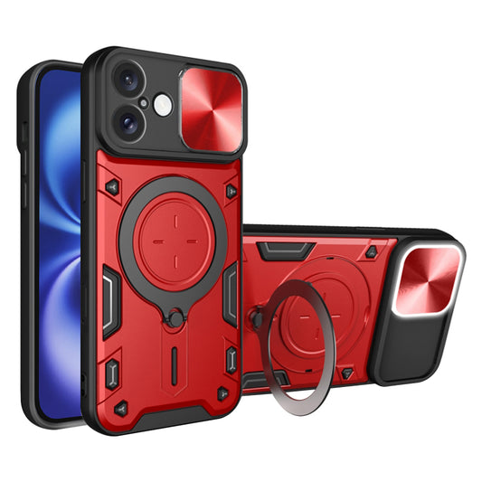 Hülle für Apple iPhone 16, Techsuit, CamGuard Pro, Rot