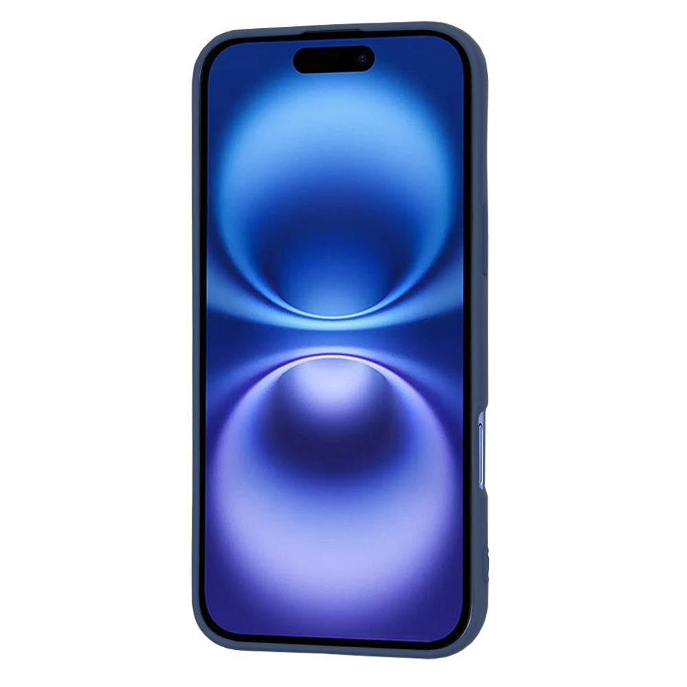 Hülle für Apple iPhone 16, Techsuit, SoftFlex, Marineblau