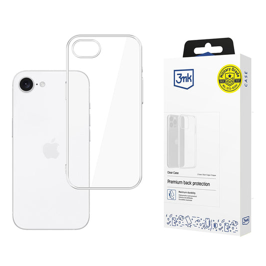 Hülle für Apple iPhone 17e / 16e, 3MK, Klar, Transparent