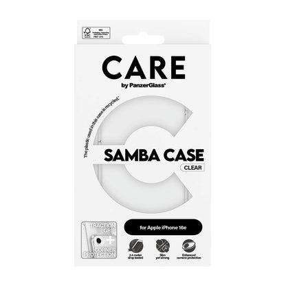 Case for Apple iPhone 16e, PanzerGlass, Fashionable Care, Transparent
