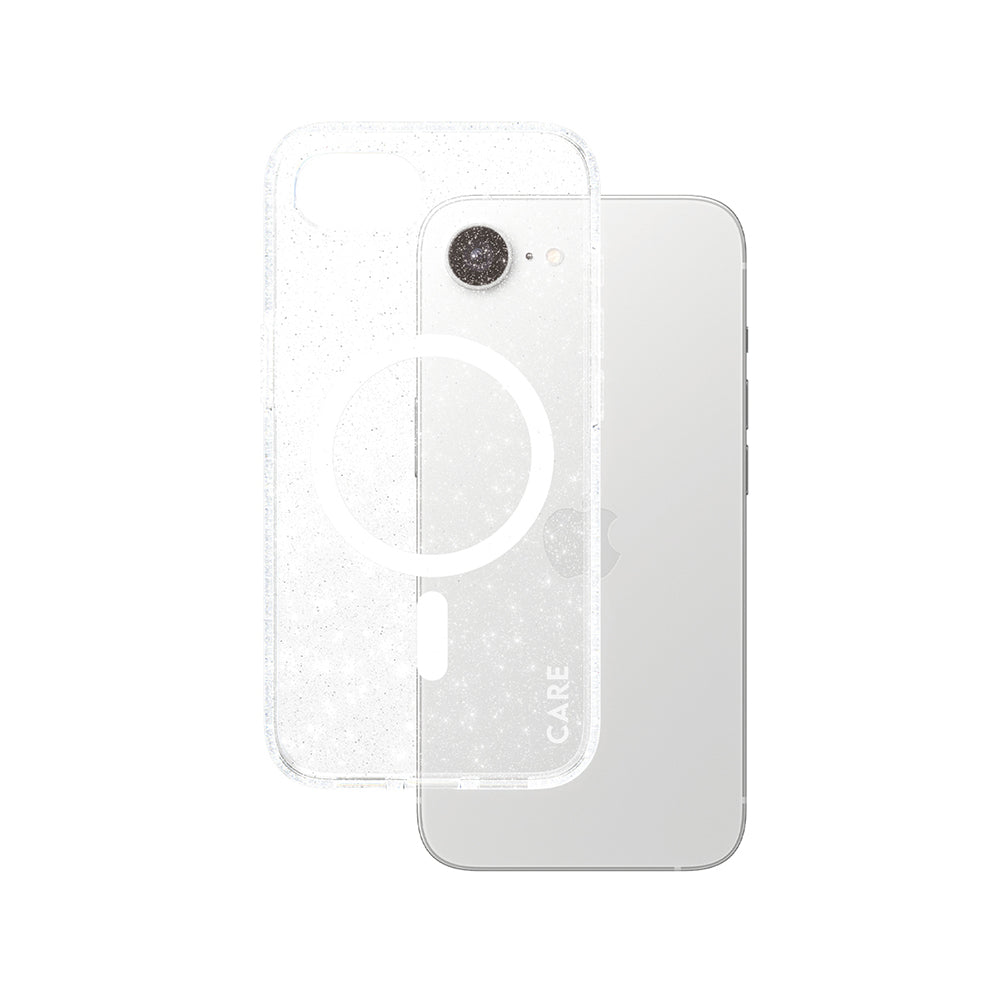 Hülle für Apple iPhone 16e, PanzerGlass, Care Urban Combat Star Lit, Transparent Weiß