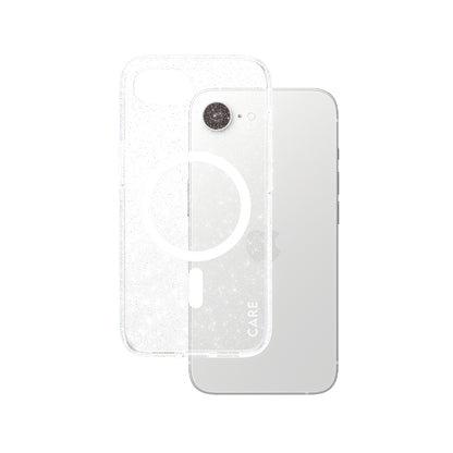 Hülle für Apple iPhone 16e, PanzerGlass, Care Urban Combat Star Lit, Transparent Weiß