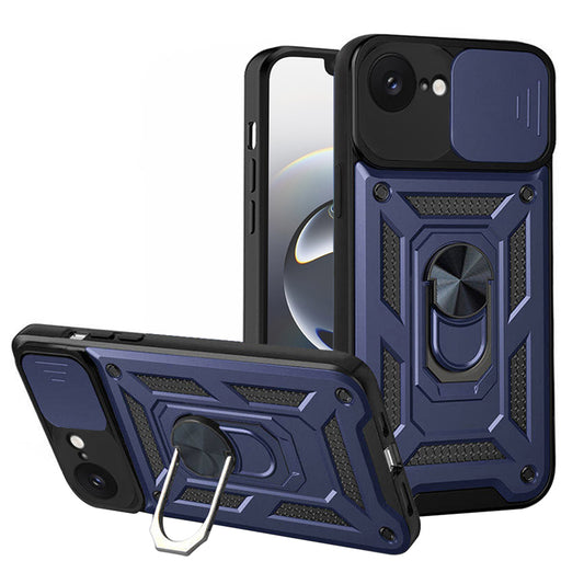 Hülle für Apple iPhone 17e / 16e, Techsuit, CamShield, Blau