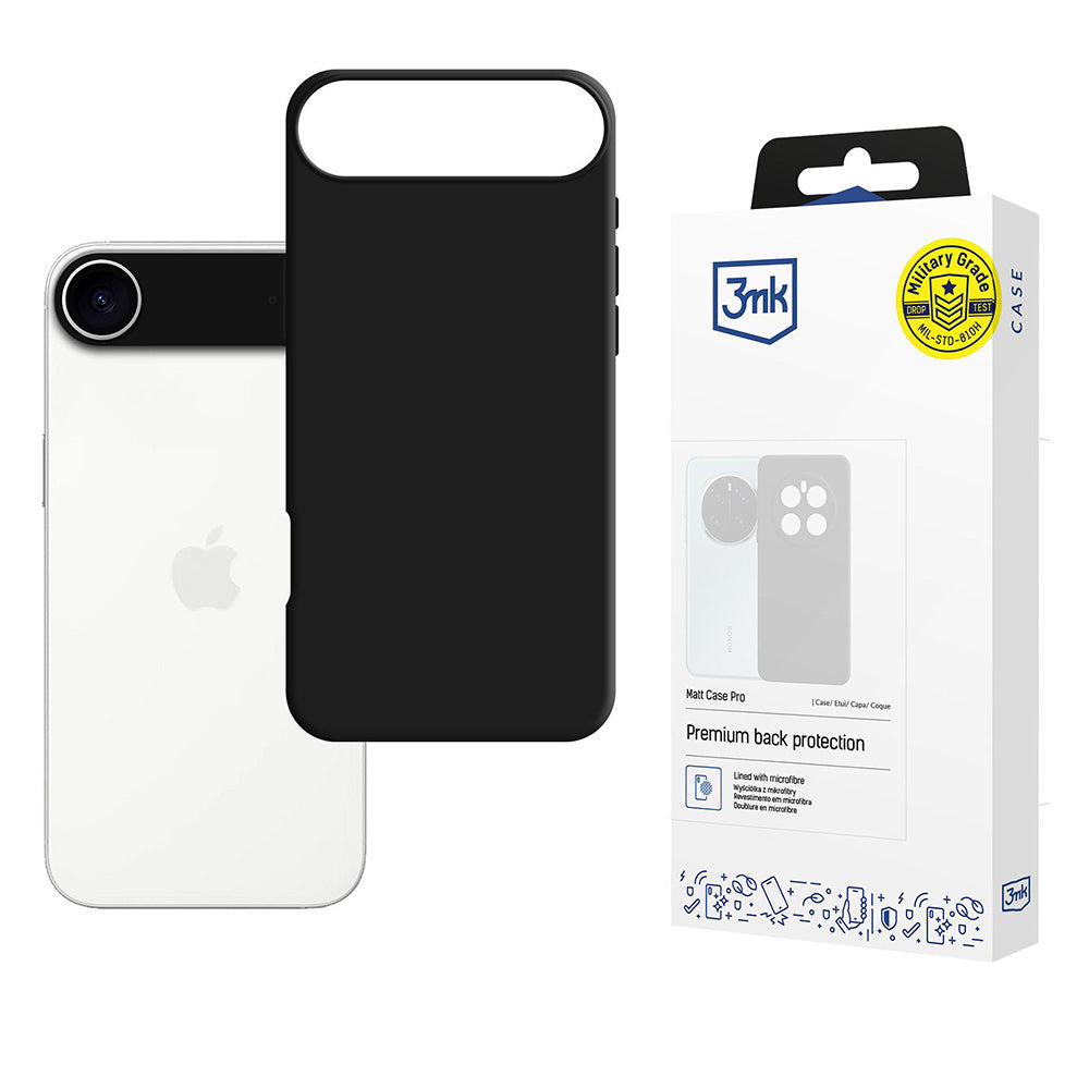Hülle für Apple iPhone 17 Air, 3MK, Matt Pro, Schwarz