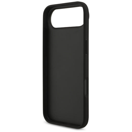 Hülle für Apple iPhone 17 Air, Guess, 4G Grained Big and Classic Logo, Schwarz