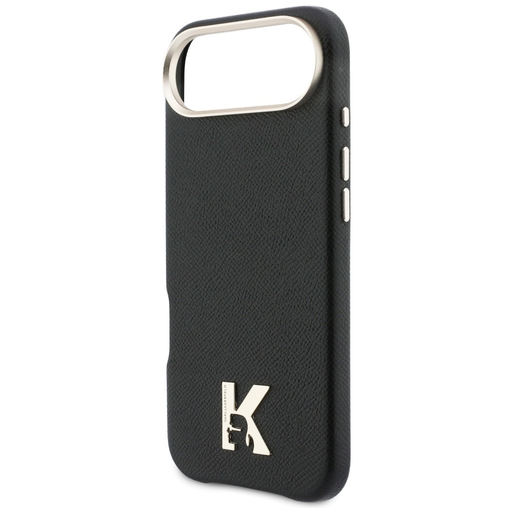 Hülle für Apple iPhone 17 Air, Karl Lagerfeld, Karl Head Logo, Schwarz