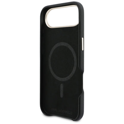 Hülle für Apple iPhone 17 Air, Karl Lagerfeld, Karl Head Logo, Schwarz