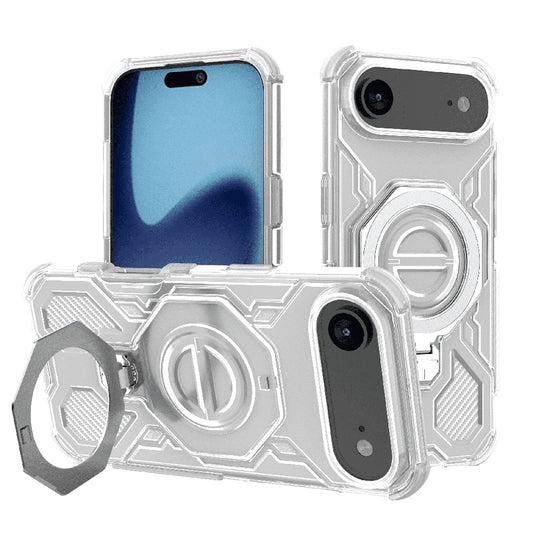 Hülle für Apple iPhone 17 Air, Techsuit, Carbon Shield Pro, Weiß.