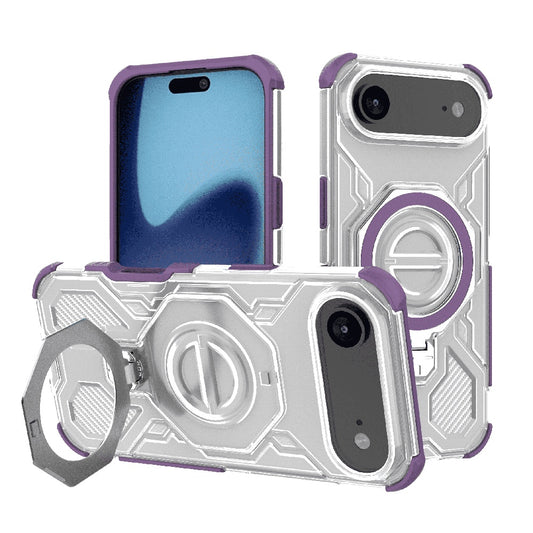 Hülle für Apple iPhone 17 Air, Techsuit, Carbon Shield Pro, Lila