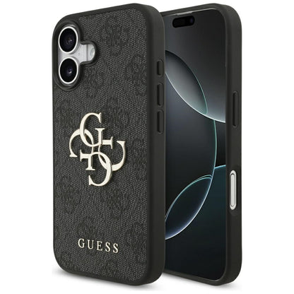 Hülle für Apple iPhone 17, Guess, 4G Big Logo, Schwarz