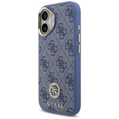 Hülle für Apple iPhone 17, Guess, 4G Strass Logo, Blau