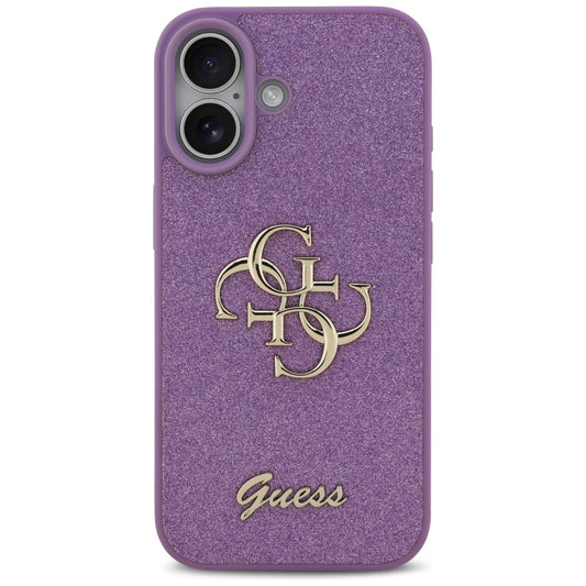 Hülle für Apple iPhone 17, Guess, Fixed Glitter Big 4G, Lila