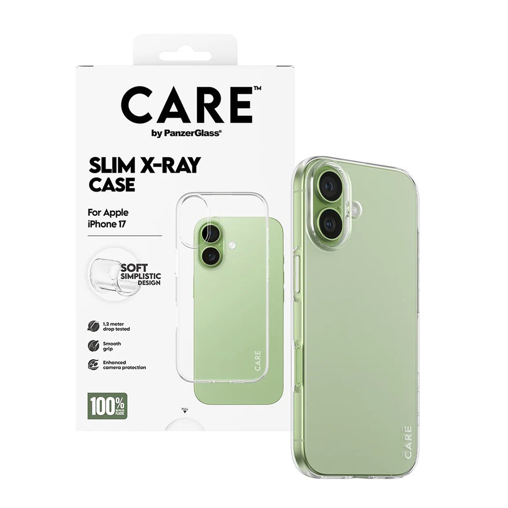 Hülle für Apple iPhone 17, PanzerGlass, Care Fashionable X-ray, Transparent