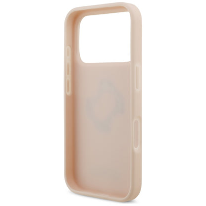 Hülle für Apple iPhone 17 Pro, Guess, 4G Grained Big and Classic Logo, Rosa