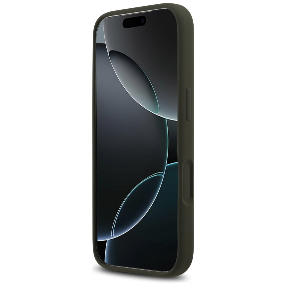 Hülle für Apple iPhone 17 Pro, Guess, Big 4G Script, Khaki