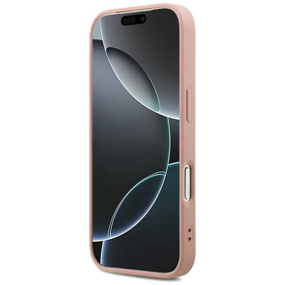 Hülle für Apple iPhone 17 Pro, Guess, Fixed Glitter Big 4G, Rosa