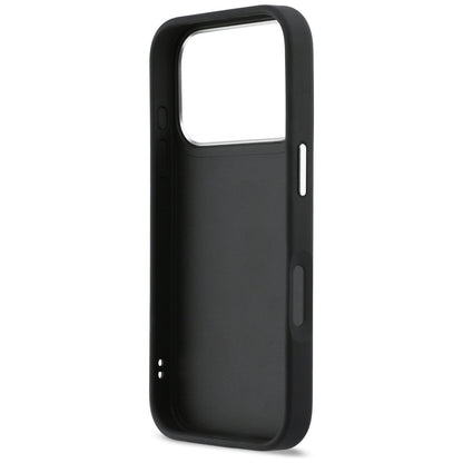 Hülle für Apple iPhone 17 Pro, Karl Lagerfeld, Karl & Choupette Print mit Tasche, Schwarz