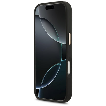 Hülle für Apple iPhone 17 Pro, Karl Lagerfeld, Script Logo, Schwarz