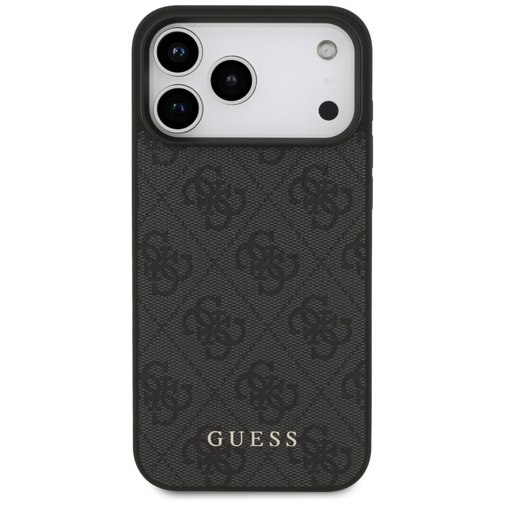 Hülle für Apple iPhone 17 Pro Max, Guess, 4G Classic, Schwarz