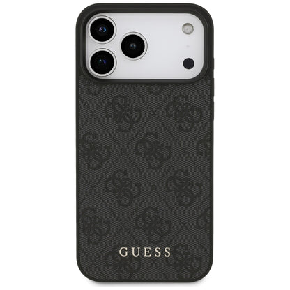 Hülle für Apple iPhone 17 Pro Max, Guess, 4G Classic, Schwarz
