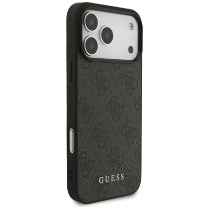 Hülle für Apple iPhone 17 Pro Max, Guess, 4G Classic, Schwarz