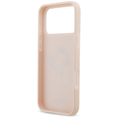 Hülle für Apple iPhone 17 Pro Max, Guess, 4G Grained Big and Classic Logo, Rosa
