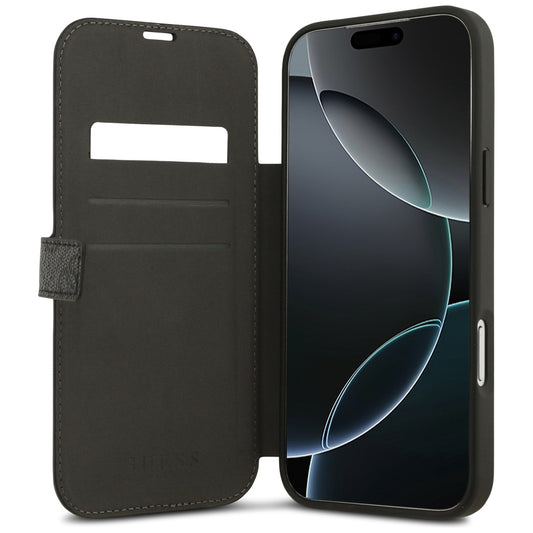 Hülle für Apple iPhone 17 Pro Max, Guess, 4G Metal Logo, Schwarz