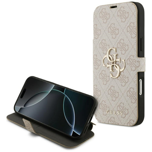 Hülle für Apple iPhone 17 Pro Max, Guess, 4G Metal Logo, Rosa