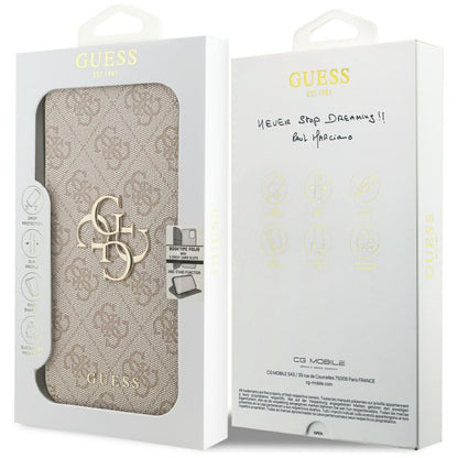 Hülle für Apple iPhone 17 Pro Max, Guess, 4G Metal Logo, Rosa
