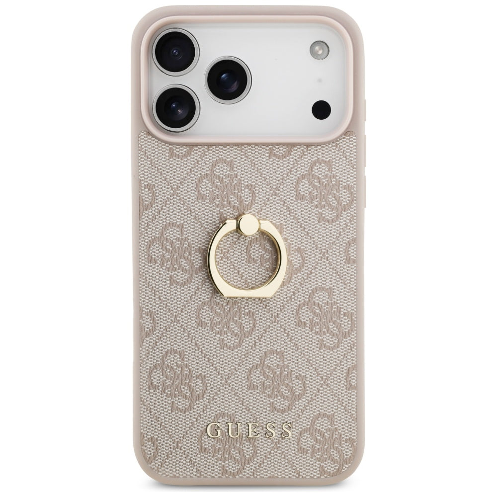 Hülle für Apple iPhone 17 Pro Max, Guess, 4G Ring Stand, Braun