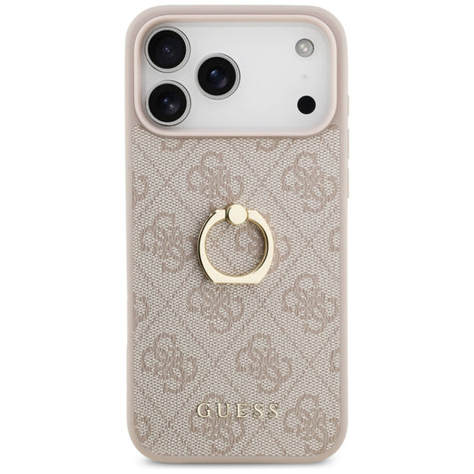 Hülle für Apple iPhone 17 Pro Max, Guess, 4G Ring Stand, Braun