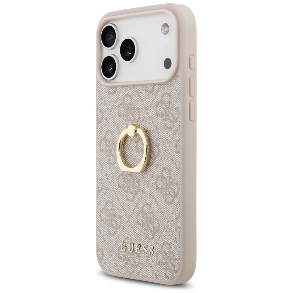 Hülle für Apple iPhone 17 Pro Max, Guess, 4G Ring Stand, Braun