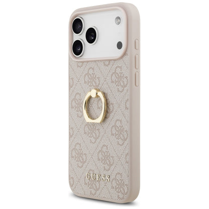 Hülle für Apple iPhone 17 Pro Max, Guess, 4G Ring Stand, Braun
