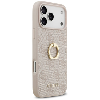 Hülle für Apple iPhone 17 Pro Max, Guess, 4G Ring Stand, Braun