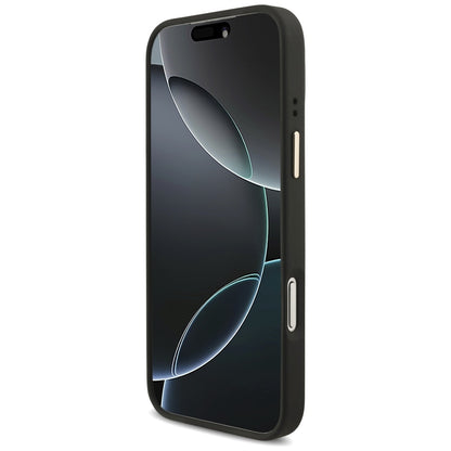 Hülle für Apple iPhone 17 Pro Max, Guess, Big 4G Classic Logo mit großem Band, Schwarz